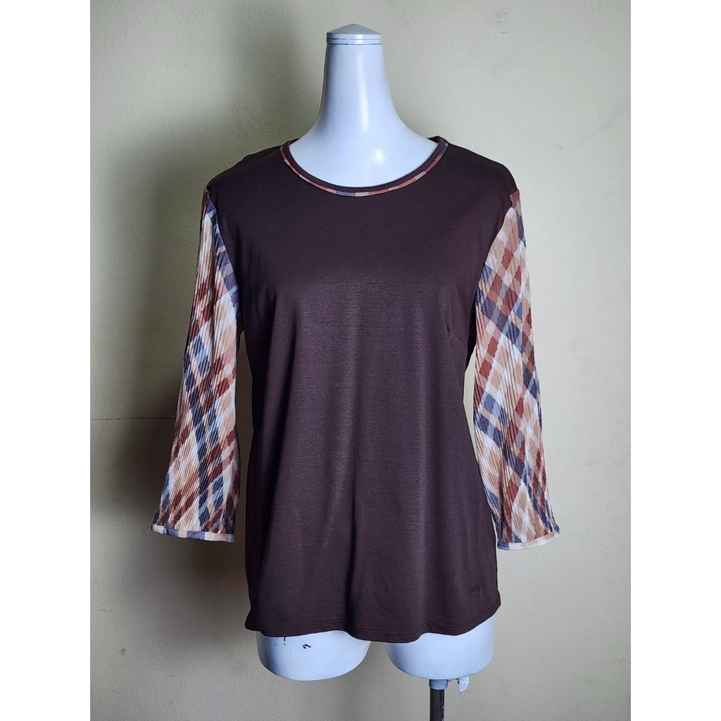 💥DAKS เสื้อคอกลม แขนสี่ส่วน