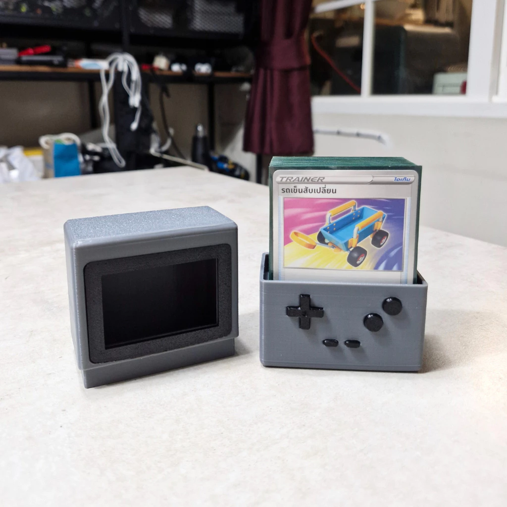Deck Box Game Boy 60 Cards กล่องใส่การ์ดโปเกมอน Pokemon Card TCG ดีไซน์เกมบอย ใส่ได้ 60 ใบ [3D Print] thumbnail 7