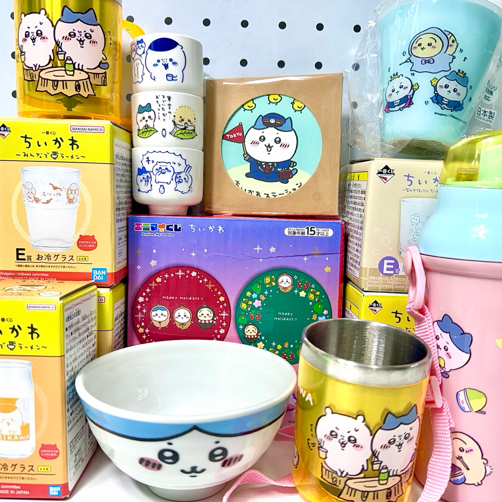 รวมงานแก้ว เหยือก กระติกน้ำ ถ้วย Chiikawa สินค้ามีลิขสิทธิ์แท้ทุกชิ้น มีตราปั้มท