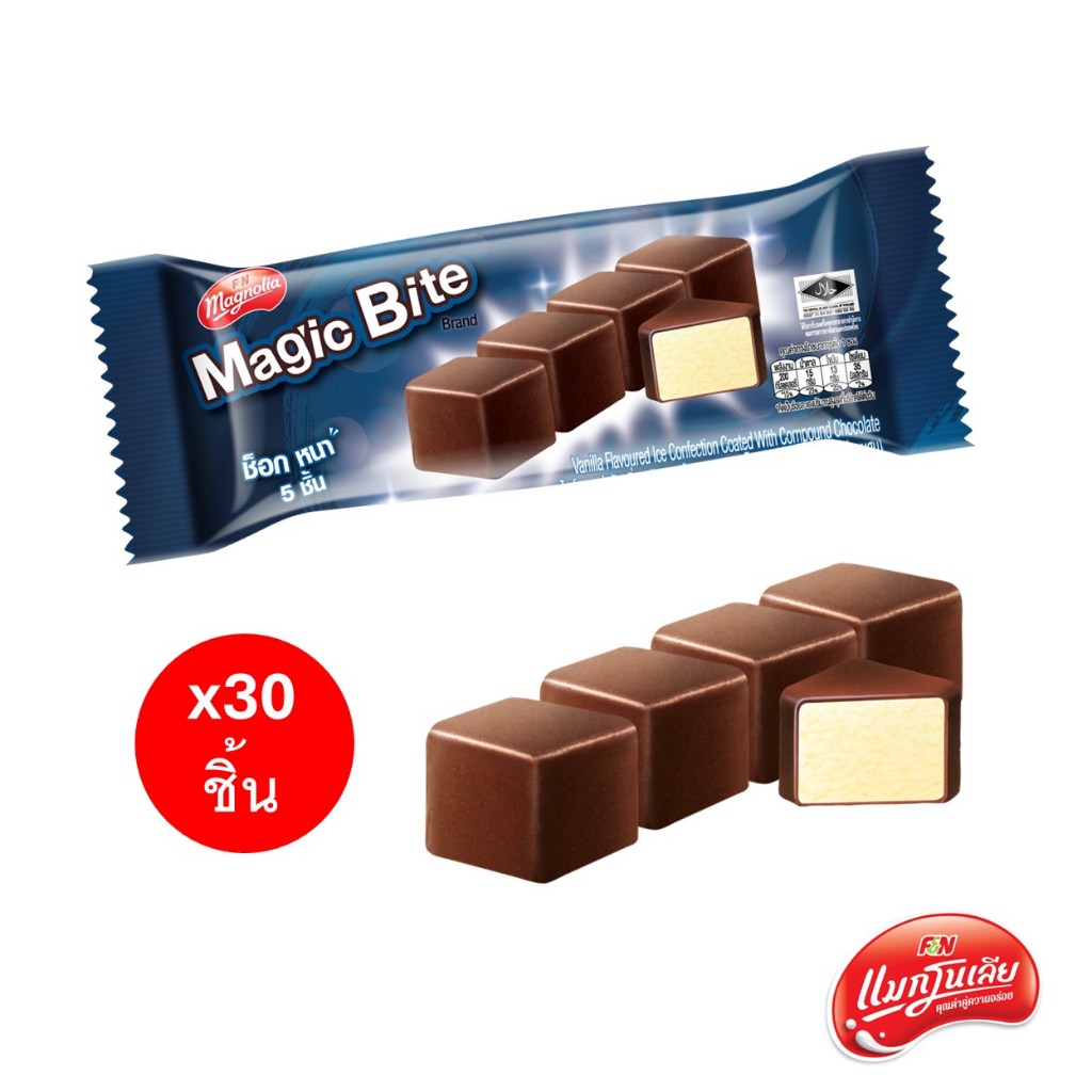 [จัดส่ง กทม.ปริมณฑล] ไอศกรีม แมกโนเลีย เมจิก ไบท์ 65 กรัม (ยกลัง 30 ชิ้น)