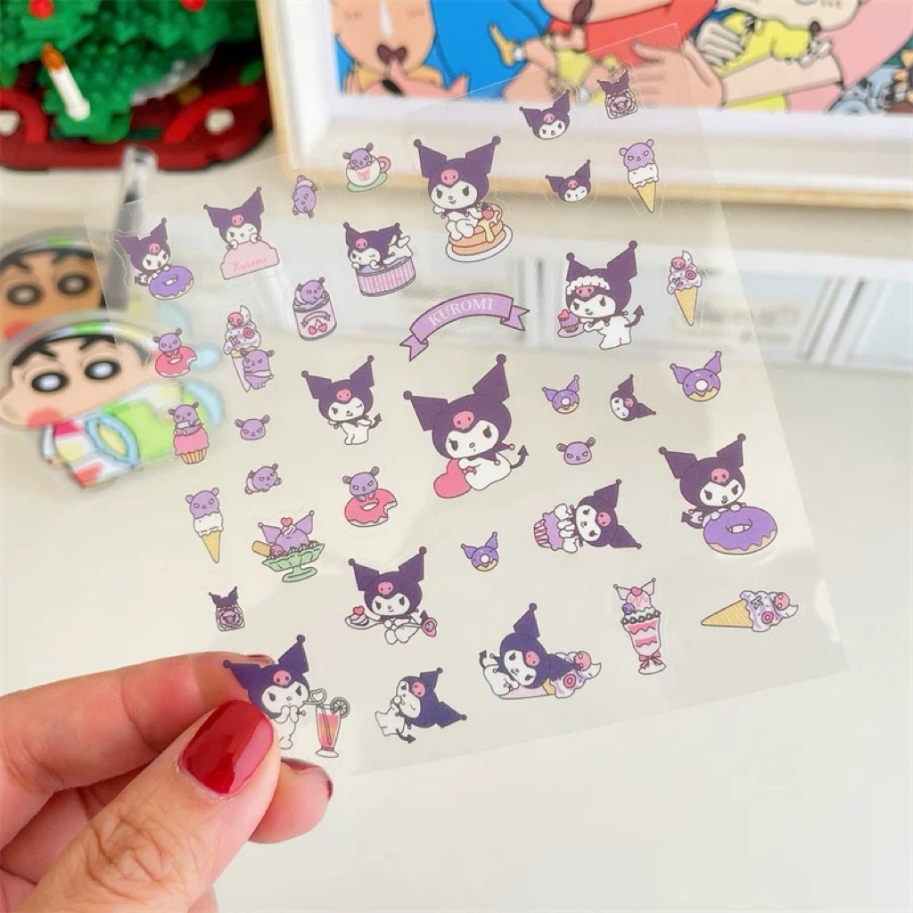 ✿พร้อมส่ง/กรุงเทพ✿ สติกเกอร์ใสตัวเล็ก (sticker กันน้ำ น่ารัก ภาพจริง)