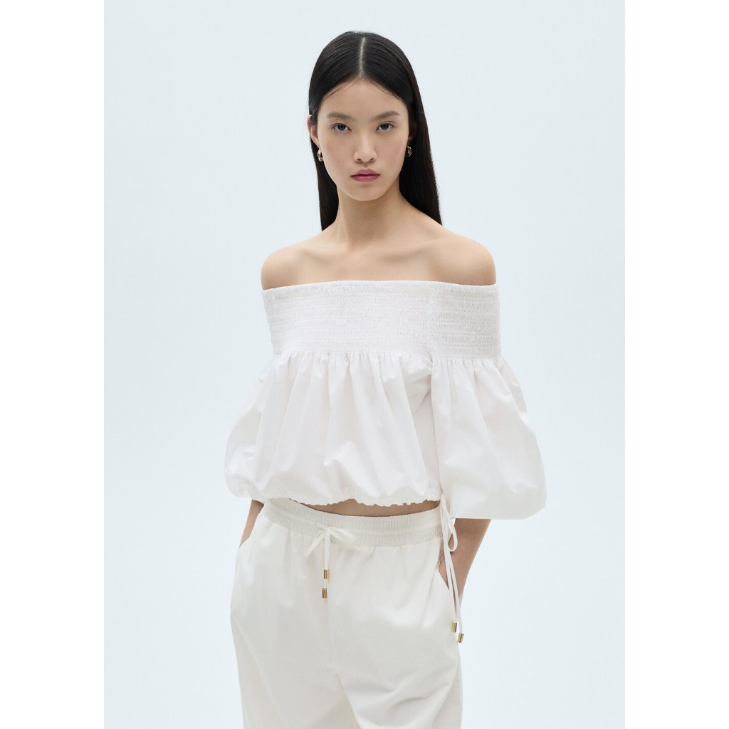 [MANGO] BLOUSE GARDENIA-H  / เสื้อเบลาส์ รุ่น BLOUSE GARDENIA-H Ref: 87030583