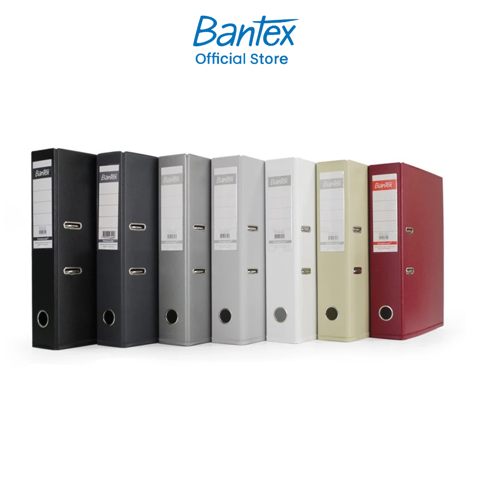Bantex แฟ้มปกแข็ง ขนาด A4 สันกว้าง 7.5cm ใส่เอกสาร ก้านยกเหล็ก กระดาษแข็งหุ้มปก PP Lever Arch File