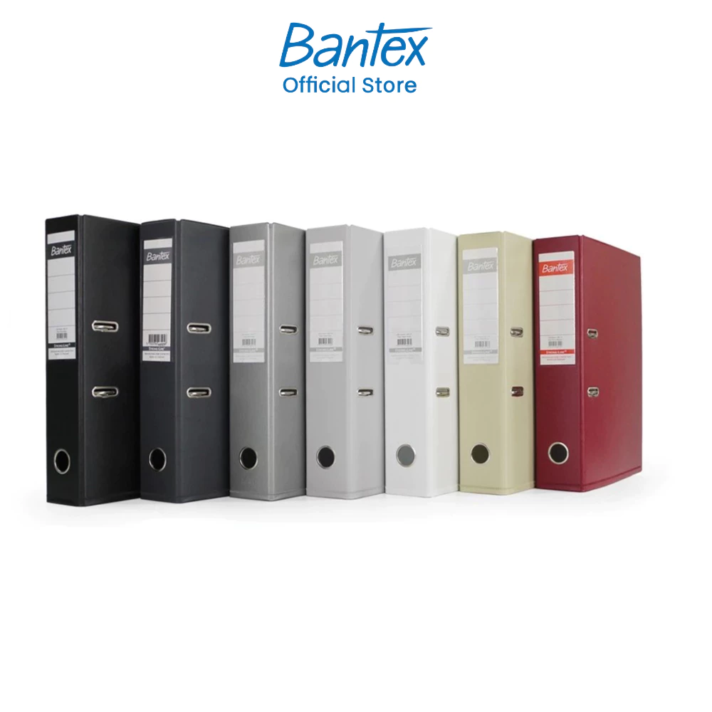 Bantex แฟ้มปกแข็ง ขนาด A4 สันกว้าง 7.5cm ใส่เอกสาร ก้านยกเหล็ก กระดาษแข็งหุ้มปก PP Lever Arch File