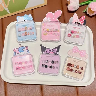 OKK Life Stop(A1744)*พร้อมส่งในไทย*เล็บปลอมโทนพาสเทล ลายน่ารัก ติดง่าย ไม่ทำร้ายเล็บ เหมาะสำหรับน้องๆ