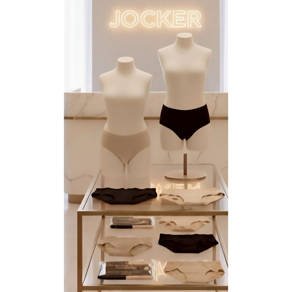 กางเกงชั้นในหญิงJockey S เอว 26-27 สะโพก 36-37 ป้าย 790 แพ็ค2 ตัว สีดำครีม