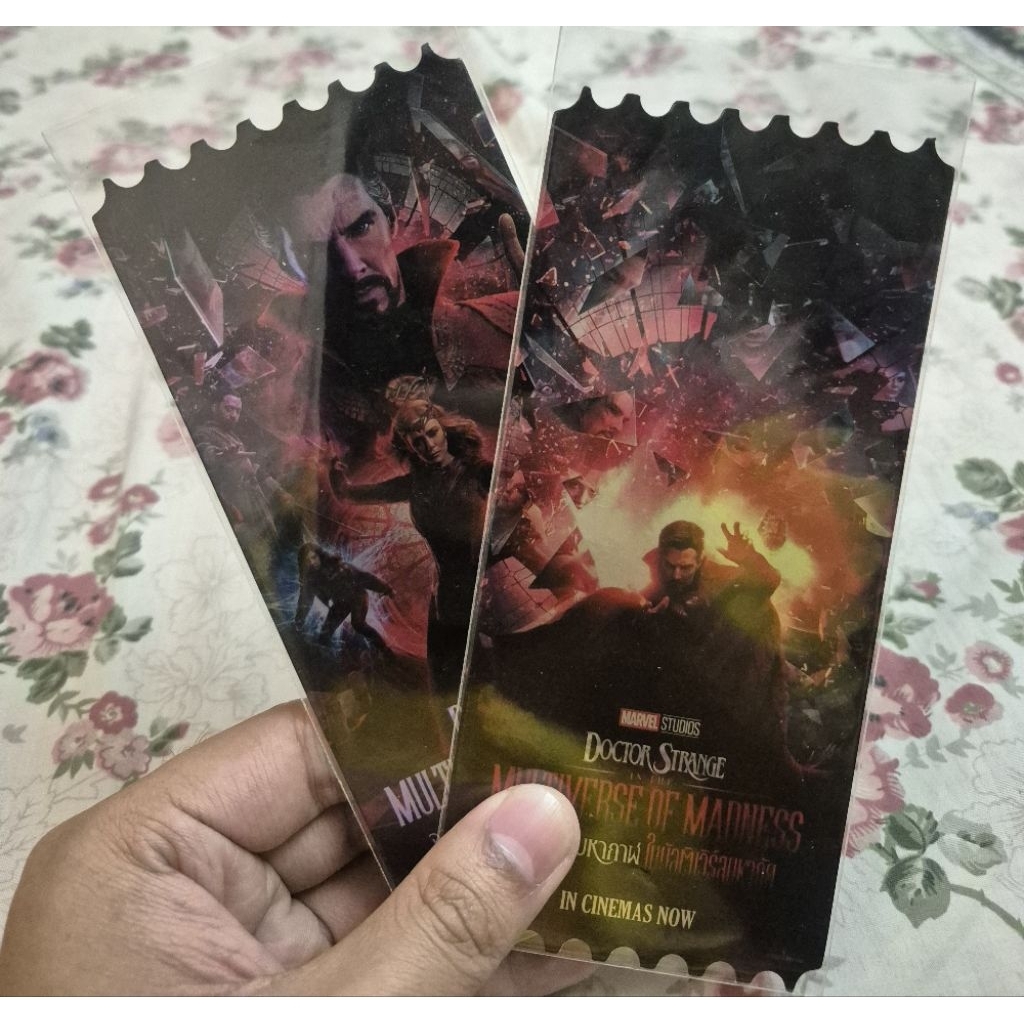 ครบชุด 2 ใบ ตั๋วสะสม SF+ COLLECTIBLE TICKET ตั๋ววิบวับ การ์ดวิบวับ ลาย Doctor Strange in the Multive