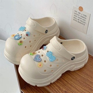 มาใหม่ รองเท้าหัวหัวโตผู้หญิง เสริมส้น ยาง EVA รองเท้าแตะส้น…