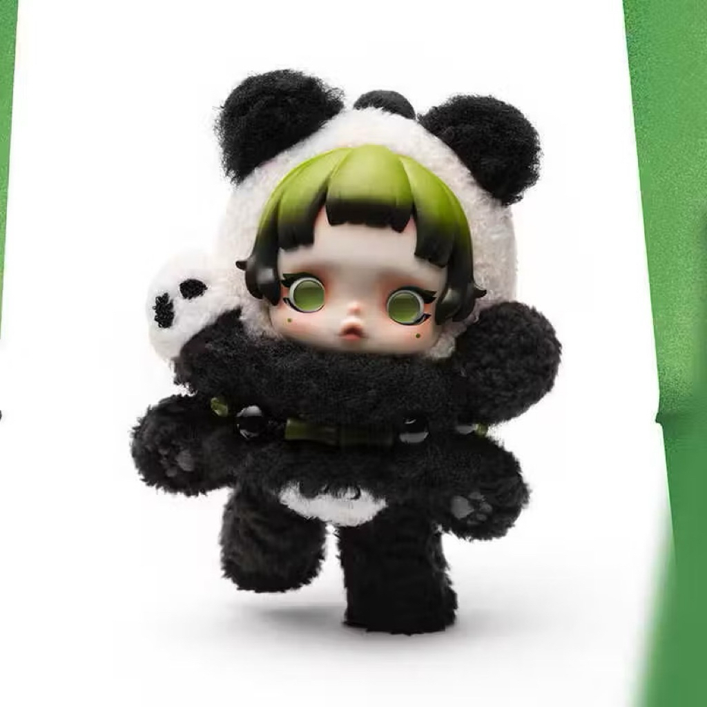 พร้อมส่ง % POP MART SKULLPANDA Lazy Panda Plush Doll Pendant[ของแท้] ราคา ถูกที่สุด ดีลบีเคเค แกลเลอรีภาพที่ 4