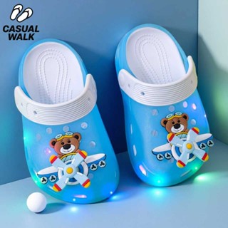 CASUAL WALK รองเท้าเด็กไฟ LED ลายการ์ตูน รองเท้าเด็กใส่สบาย …