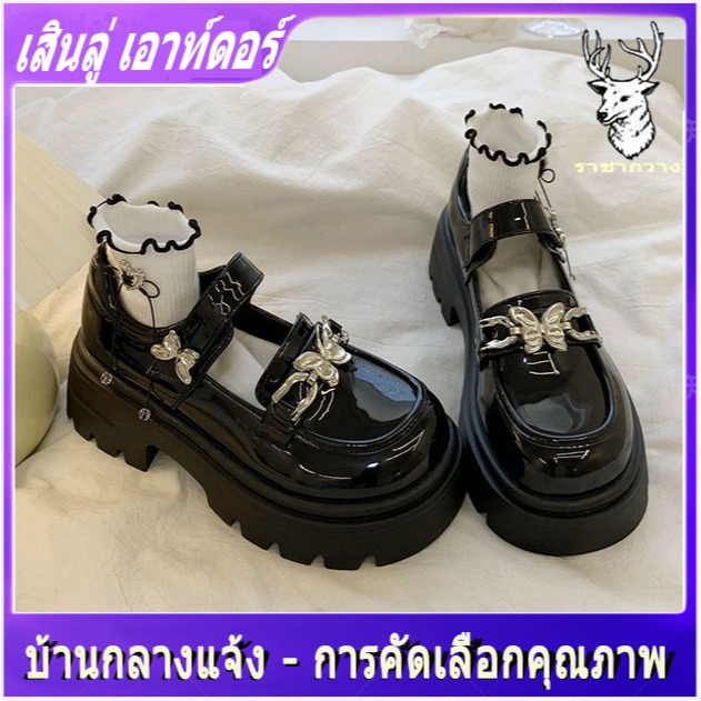 รองเท้าหนังแท้สำหรับเด็กผู้หญิงในฤดูใบไม้ร่วง ดีไซน์เจ้าหญิงทันสมัย ​​พื้นนุ่ม กันลื่น สวมใส่สบายและใช้งานได้หลากหลาย