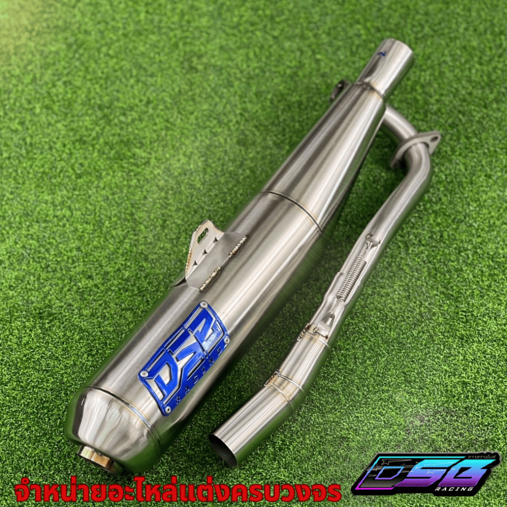 DSB Racing ท่อเลส Wave110i 2012-2020 ลูก53 56 59 คอไล่ ไส้แป๊บจิกเกลียว เลสแท้ทั้งเส้น