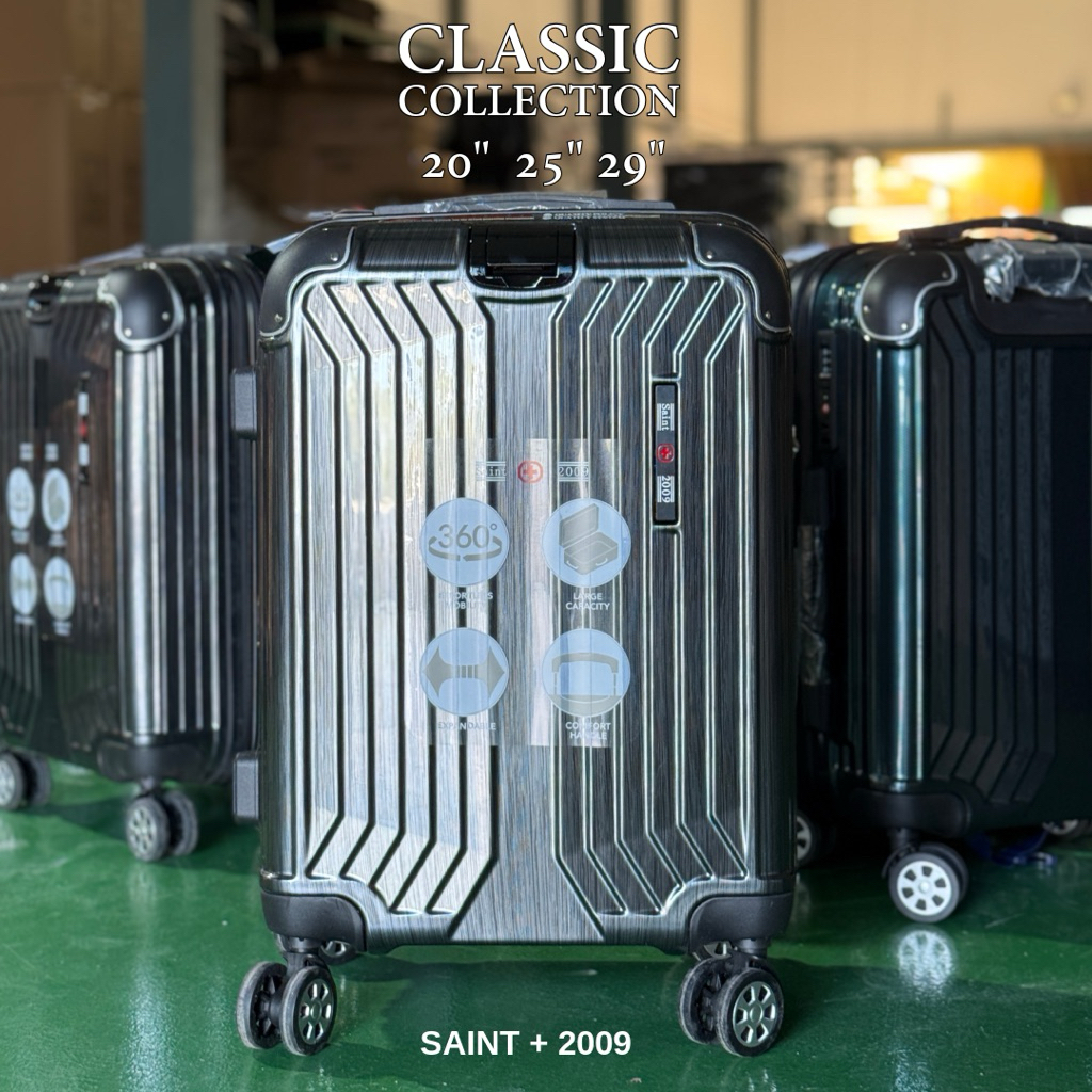Saint+2009 กระเป๋าเดินทาง PC/ABS ล้อหมุนได้ 360 องศา รุ่นLS029 รับประกันอะไหล่ 1 ปี