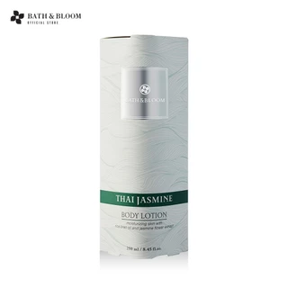 BATH & BLOOM Thai Jasmine Body Lotion บาธ แอนด์ บลูม โลชั่นบำรุงผิวกาย สำหรับผิวแห้ง กลิ่นดอกมะลิไทย