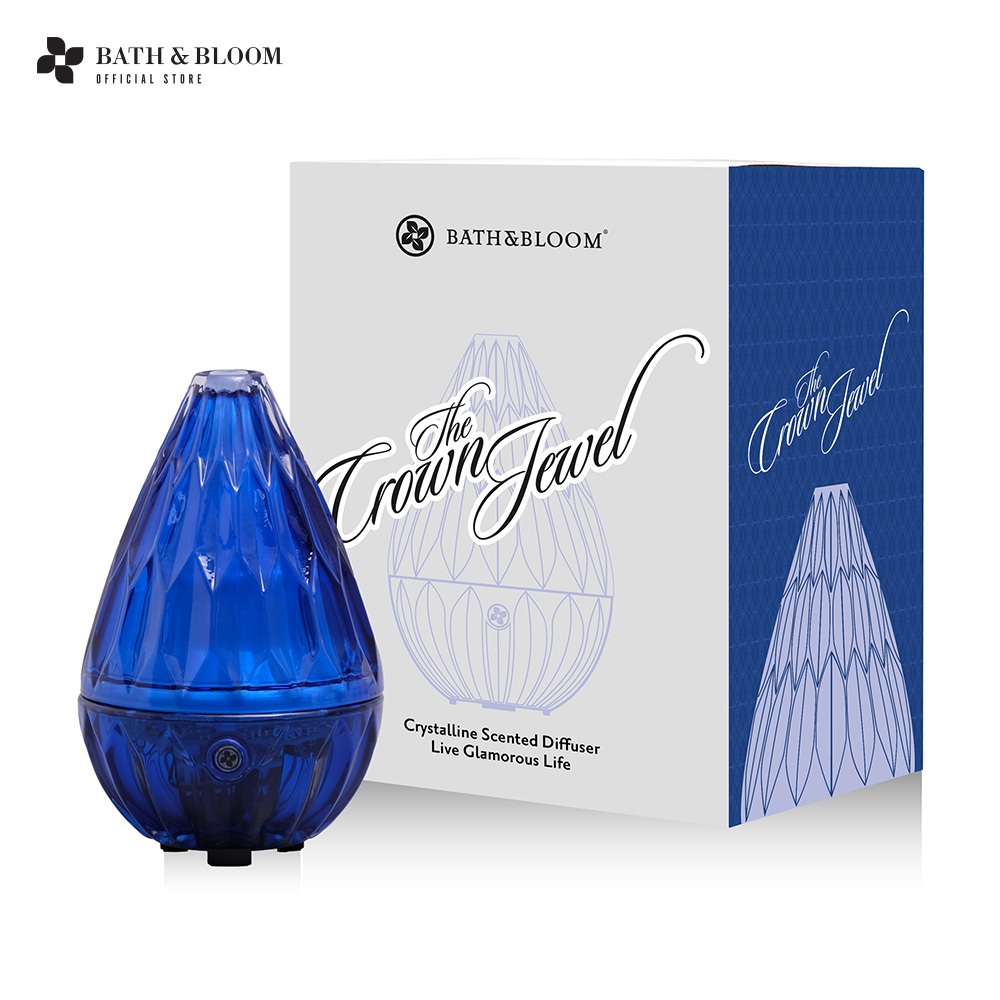 BATH & BLOOM The Crown Jewel Crystalline Scented Diffuser - Blue Diamond เครื่องพ่นไอน้ำอโรม่า