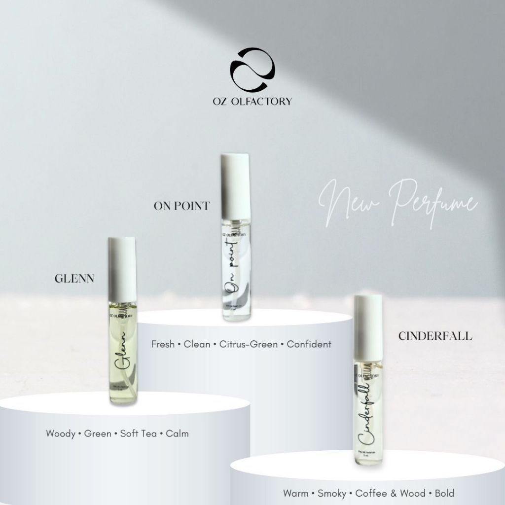 OZ Olfactory น้ำหอม 5ml. (เลือกกลิ่น Glenn / On Point / Cinderfall)