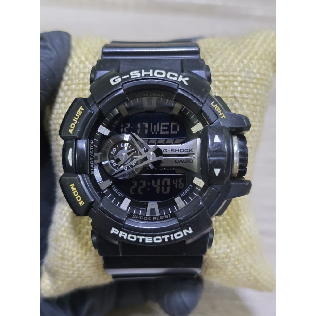 🌈มือ2✅ของแท้ 💯% casio g-shock ga-400🌸 g shock ga 400gb ga400gb🌈ผ่อนได้  COD🌈