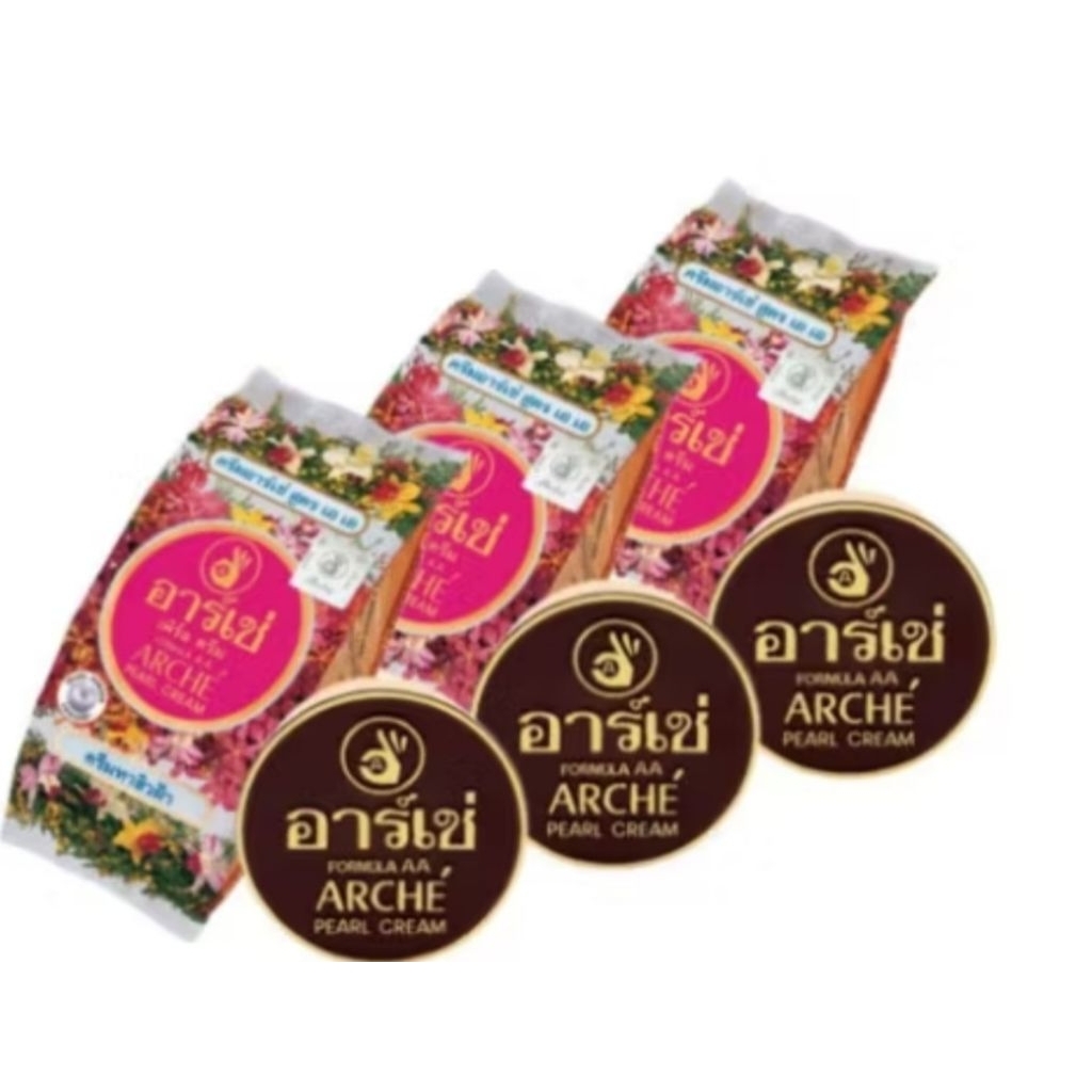 ครีม อาร์เช่ อาร์เซ่ สิว กระ Arche pearl AA  cream acne ครีมบำรุงผิว 3 กรัม ตลับสีชมพู