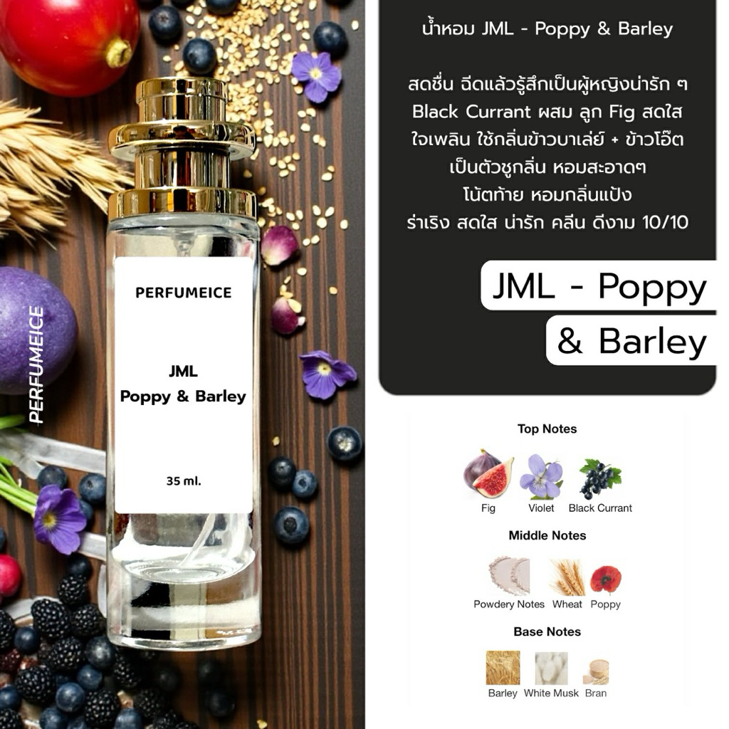 น้ำหอม JML - Poppy&barlay เกรด 1:1