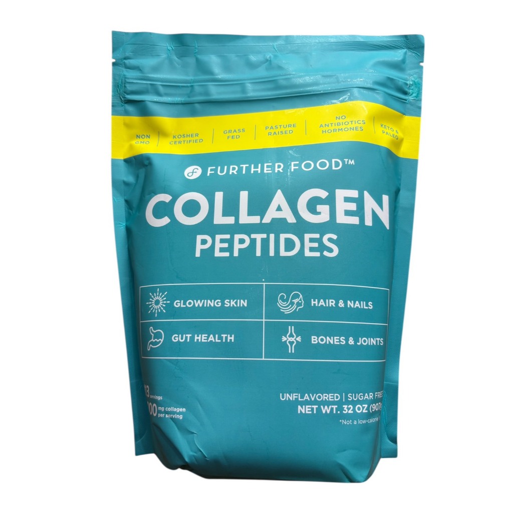 ห่อใหญ่ สุดคุ้ม Further Food Grass-Fed Collagen Peptides Powder  คอลลาเจน เปปไทด์ 8000 มก จากอเมริกา