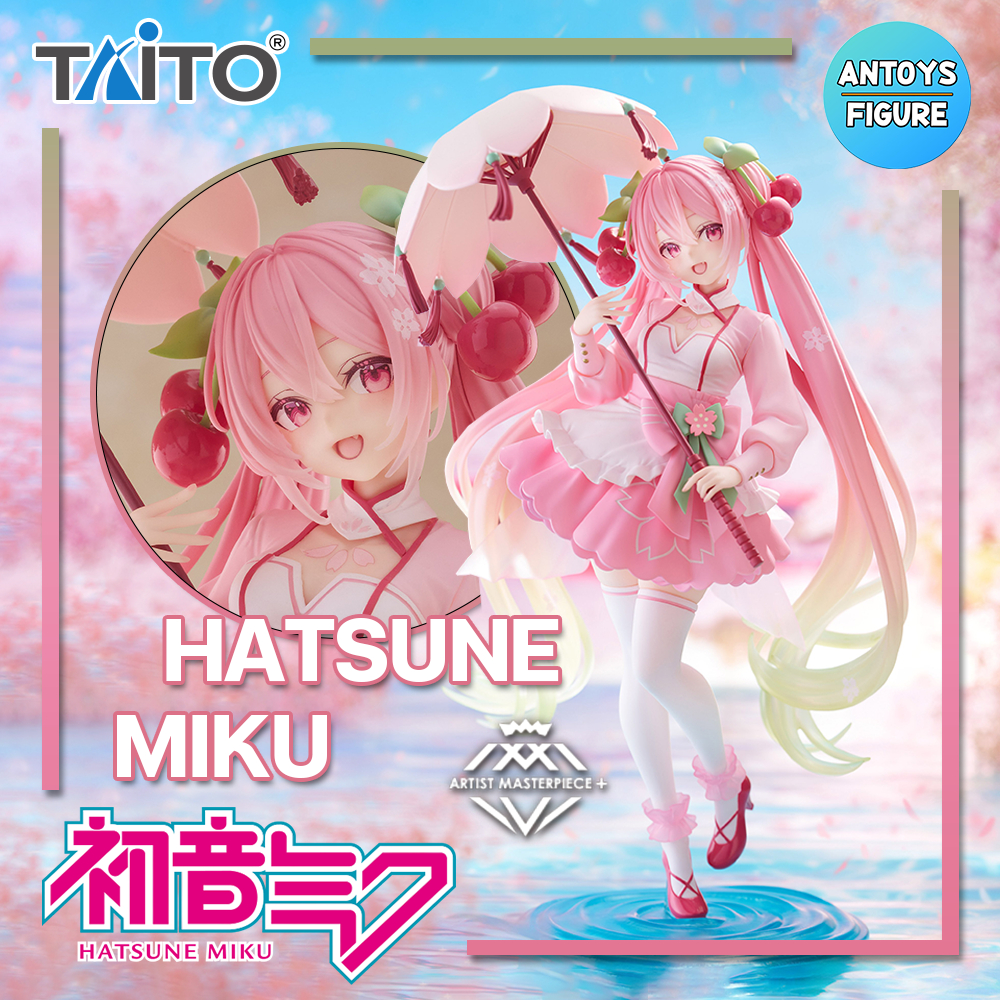 [เปิดจอง] ฟิกเกอร์ ของแท้ (Lot 🇯🇵) Vocaloid AMP+ Sakura Miku (Sakura Dress Ver.) Figure