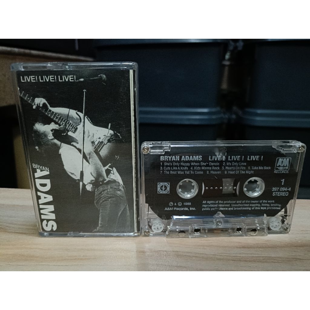 เทป Bryan Adams - live ! live! live!