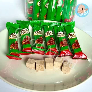 (อย.ไทย,ฮาลาล) ช็อกคิวบ์5฿หลินฮุ่ย ซองละ5ลูก 1กล่อง 30ซอง