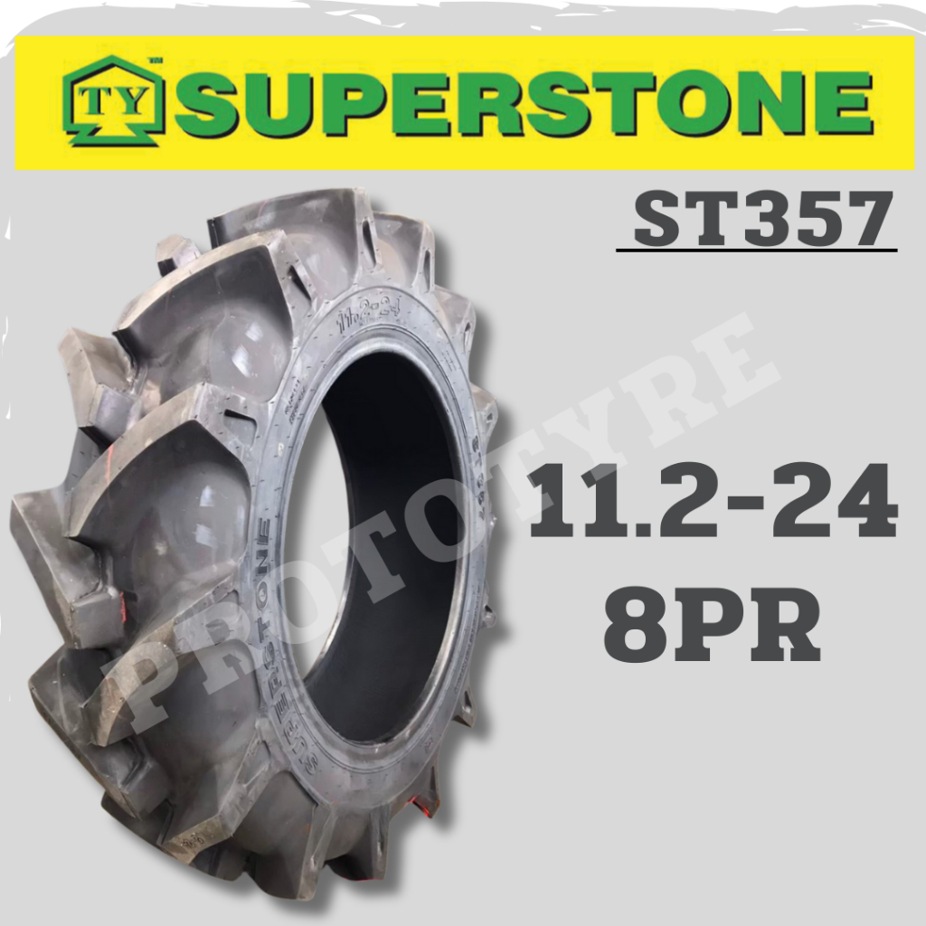 ยางรถไถ SUPERSTONE 11.2-24 8PR รุ่น ST357