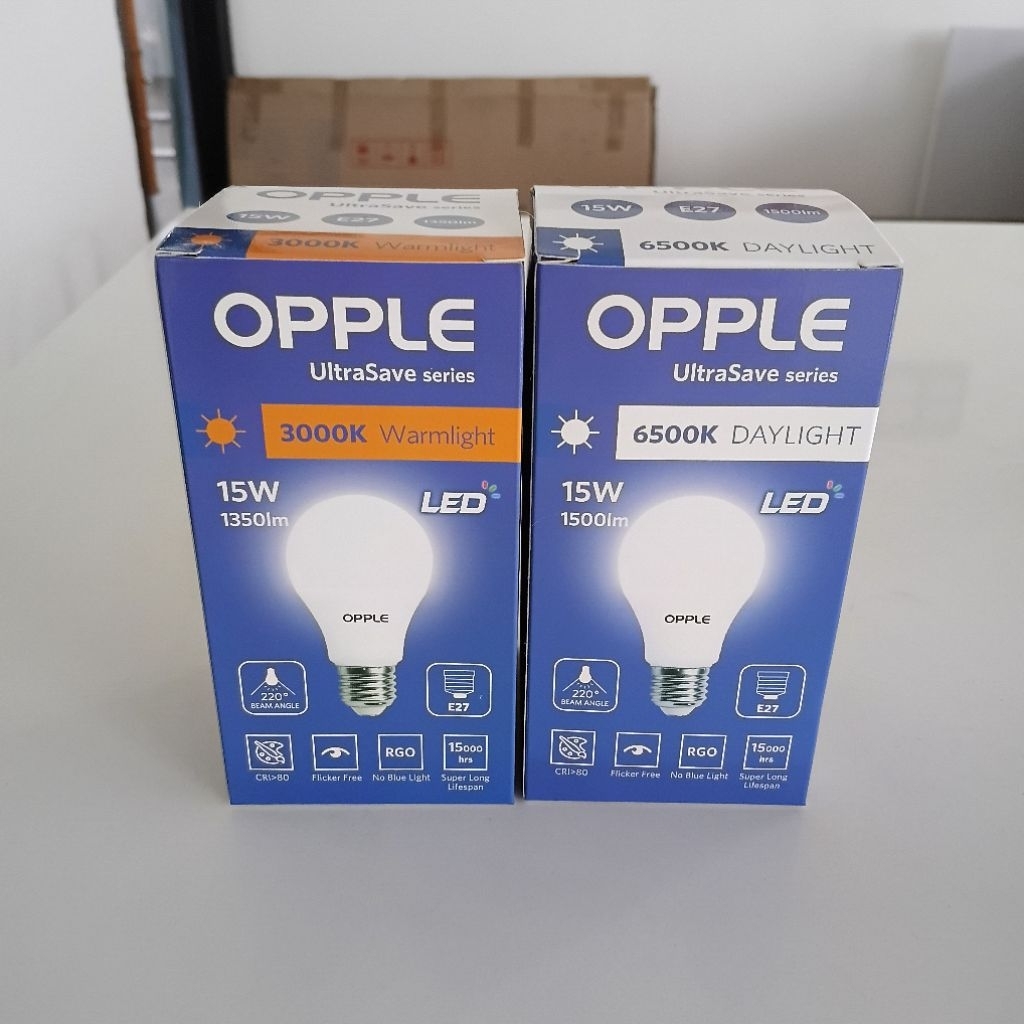 OPPLE หลอดไฟ LED E27 US A-60 US-A70  9W 12W 15W  3000K 6500K