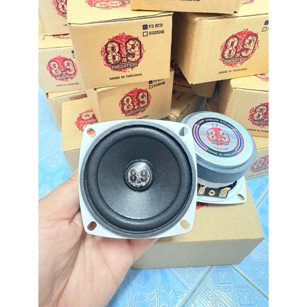 8.9ริกเตอร์ เสียงกลาง บลูทูธ 3นิ้ว 4โอม(ราคาต่อคู่)ของแท้100%