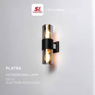 SL LIGHTING | PLATRA Outdoor Wall Lamp โคมไฟติดผนังภายนอก 2 หัว (ขึ้น-ลง) E27x2 วัสดุอะลูมิเนียม IP54