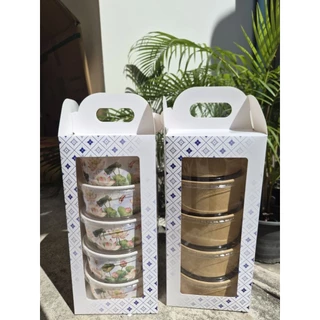 ปิ่นโตกระดาษ 4ชั้น,5ชั้น ใส่อาหาร ชาม+ กล่อง*ได้ทั้งชุด อัพสต้อคพร้อมส่ง* ลายละเอียดอยู่ด่านล่าง
