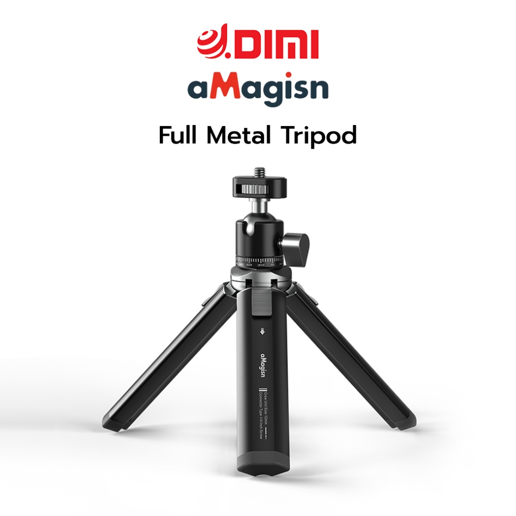 aMagisn Full Metal Tripod ขาตั้งกล้อง สำหรับ กล้องแอคชั่น