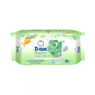 D-Nee ดีนี่ เบบี้ไวพ์ ทิชชู่เปียกดีนี่ สูตรสีเขียว 80 แผ่น