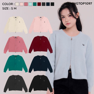 Bemingtop1097(S-M)-BMG Lite Cozy Zip - คาดิแกนไหมพรมซิปTwo w…