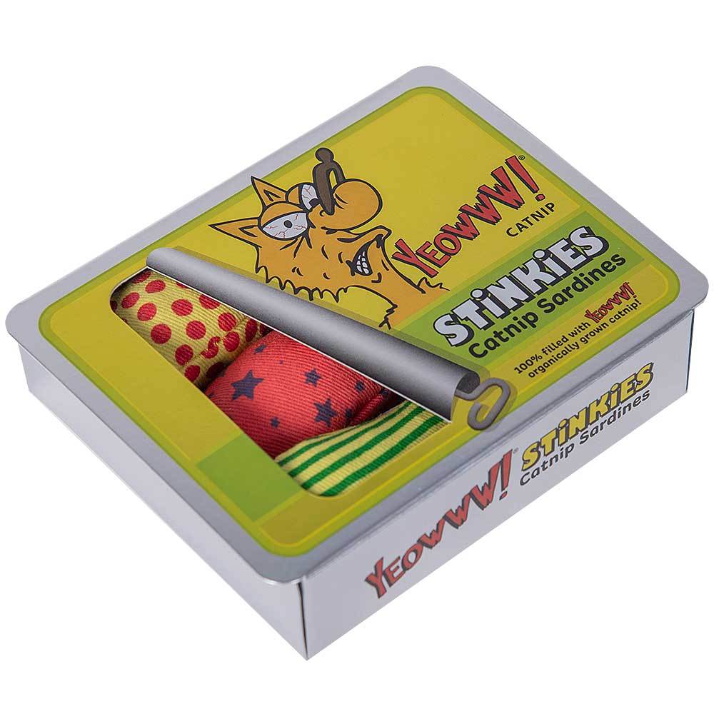Yeowww! Stinkies Catnip Sardines BOXSET แคทนิปแมว