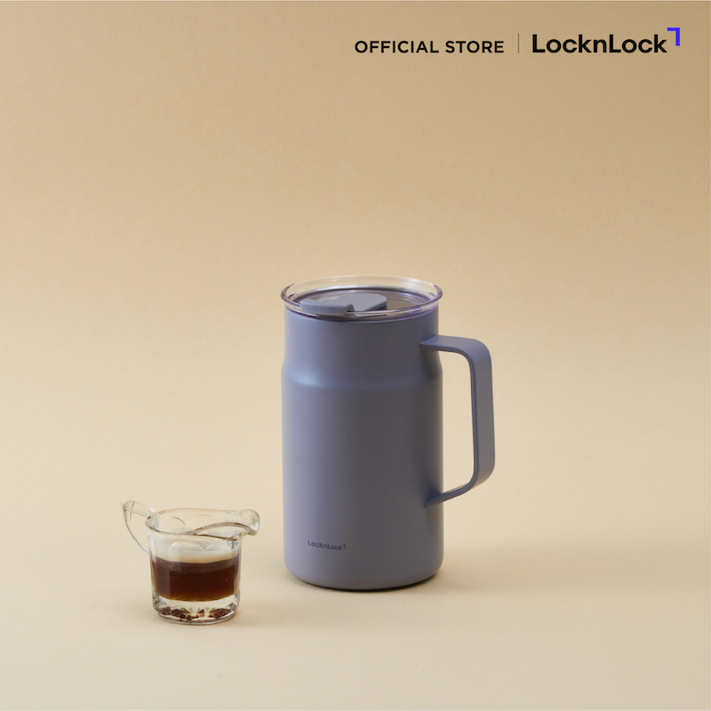 LocknLock แก้วมัคเก็บอุณหภูมิ เคลือบเซรามิก Metro Cafe Ceramic Mug ความจุ 600 ml. รุ่น LHC4282_C - 4