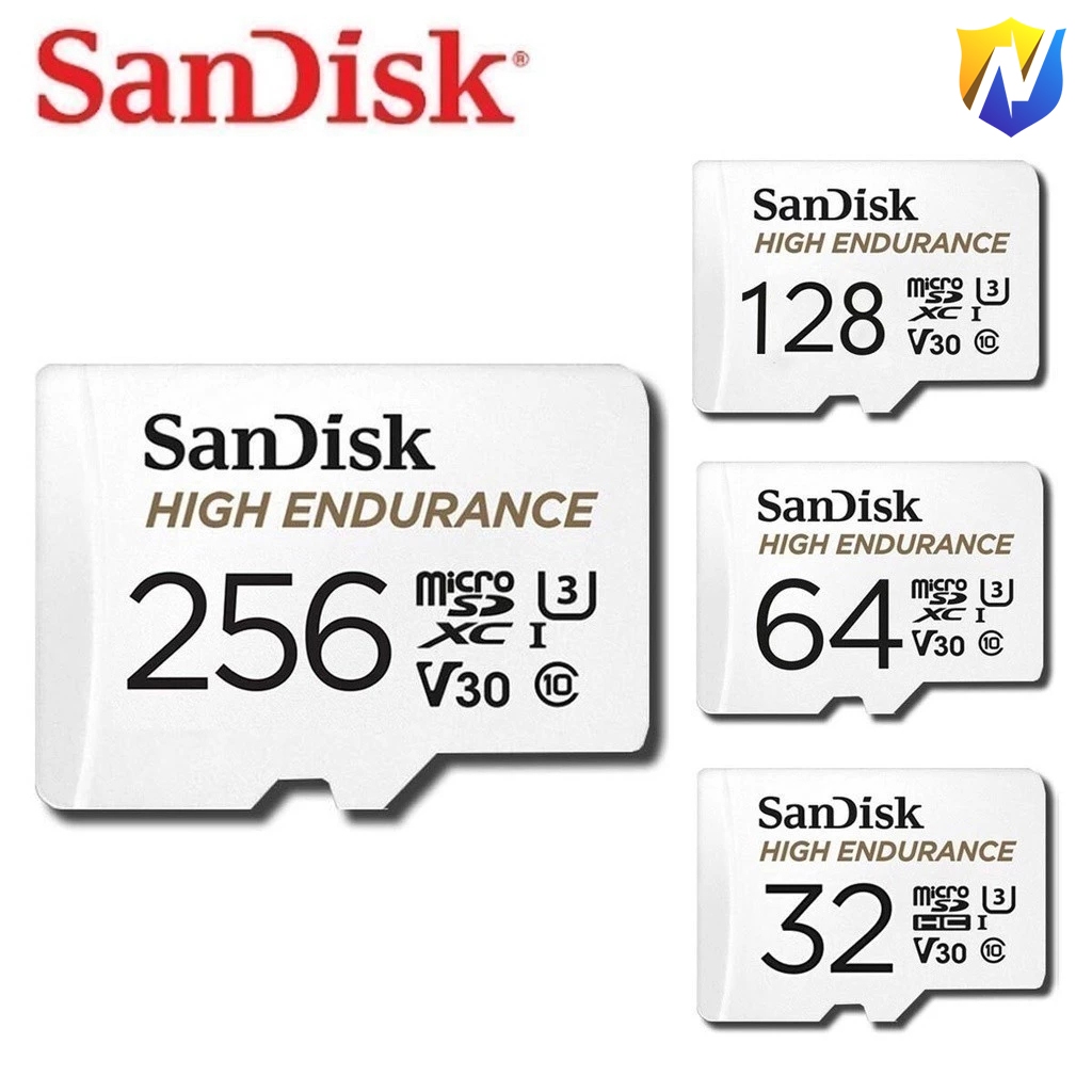 SanDisk High Endurance MicroSDXC Class 10 (เลือกความจุได้) 32GB 64GB 128GB 256GB 512GB 1TB