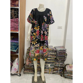 เสื้อผ้าใส่อยู่บ้าน-ผ้าปาเต๊ะ-สุดนอน-เสื้อคนแก่-ตัวใหญ่-อก50นิ้ว-สุดนอนผู้ใหญ่