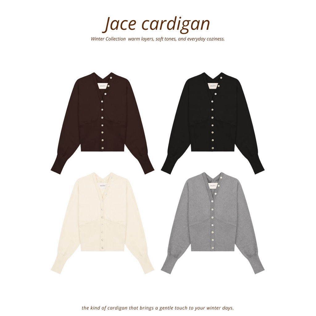 MALISTA - Jace Cardigan เสื้อไหมพรมทรงเข้าเอว