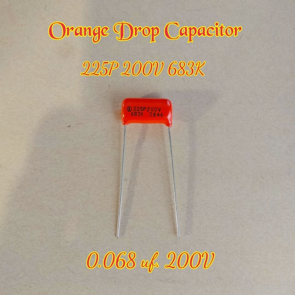 Guitar Capacitor Orange drop 225P 0.068uf. 200V (1 Pcs.)
