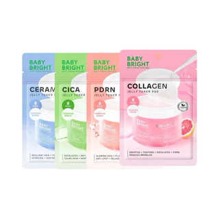 ส่งฟรี/มีไลฟ์ (กล่องx6) Baby Bright Jelly Toner Pad เบบี้ไบรท์ เจลลี่ โทนเนอร์ แพด 33 กรัม