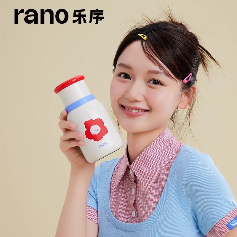 rano ขวดเก็บความร้อนความเย็น 500 ml ผลิตจากแสตนเลส 316 และเคลือบชั้นในด้วยเซรามิก ใช้สำหรับเก็บนมร้อน น้ำร้อนได้ดี