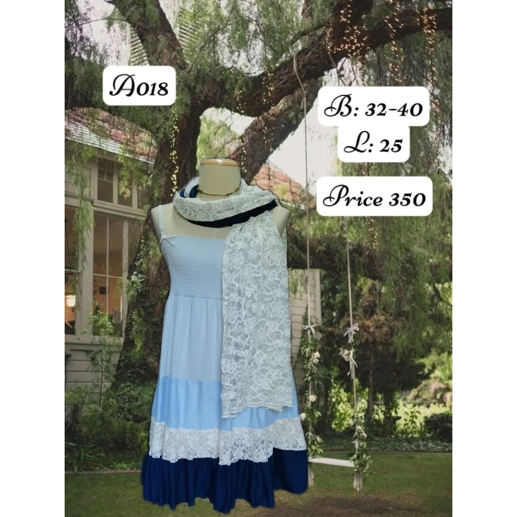 ชุดเดรสผ้าต่อ Cecil​ mcbee​