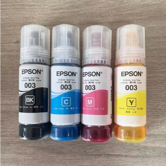 หมึก Epson 003 แท้ % Epson L3110 / L3150 / L5190/L3210/L3216/L3250/L3256/L5290/L5296（สามารถออกใบเสร็จได้）