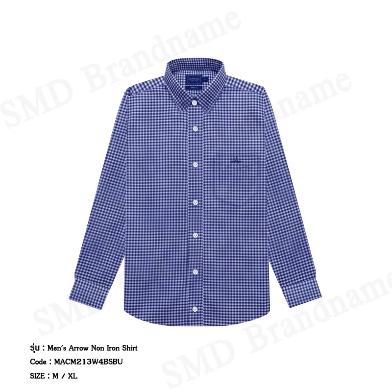 Arrow เสื้อเชิ้ตแขนยาวผู้ชาย รุ่น Men's Arrow Non Iron Shirt Code: MACM213W4BSBU