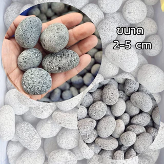 หินลาวาออสเตเลีย หินลาวาอ๊อด หินไข่ หินตกแต่งตู้ปลา 1กิโลกรับ 80 บาท