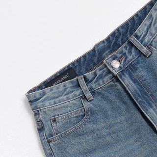 Jack Russel - Men Jeans กางเกงยีนส์ผู้ชาย ทรงขาบาน - Klassik J-6001/BL Baggy Low Rise Wide Leg Blue