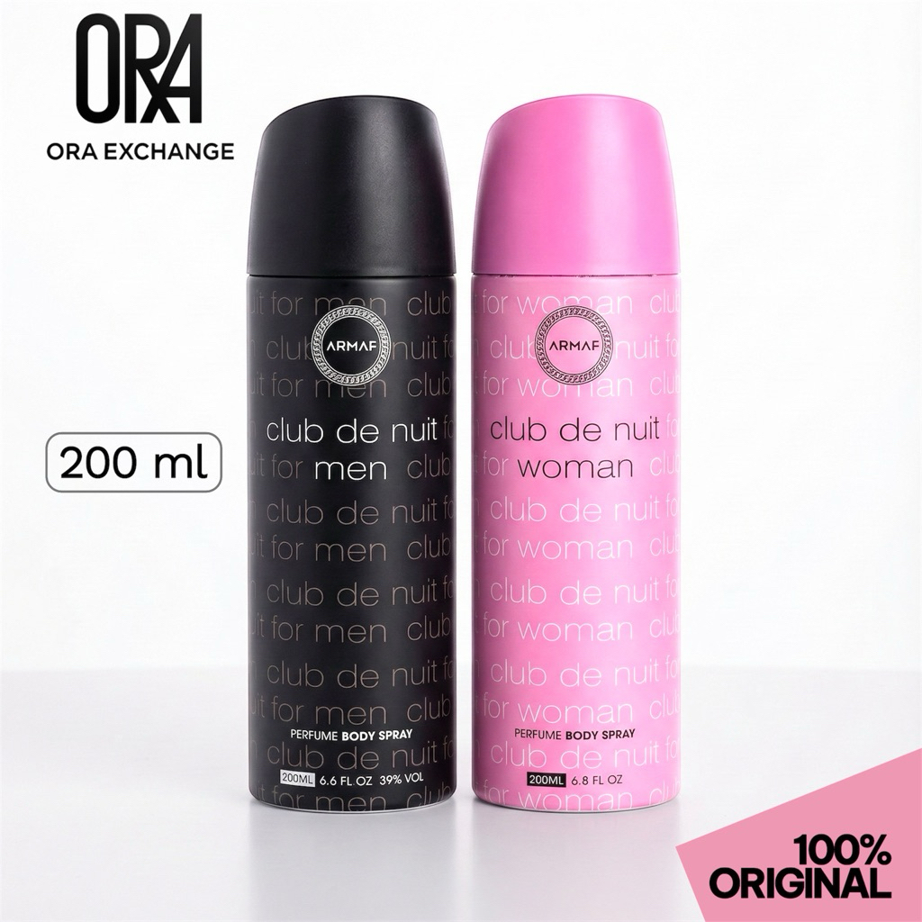 Club De Nuit Women/men Perfumed Body Spray สเปร์น้ำหอม คลับเดอนุย 200ML By Armaf