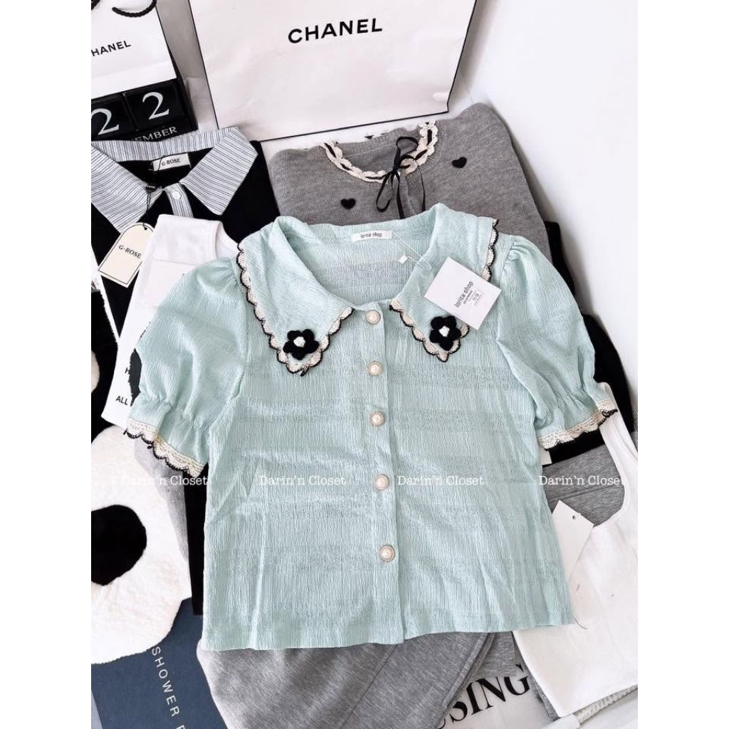 เสื้อคอบัว ป้ายLolita shop มือ1